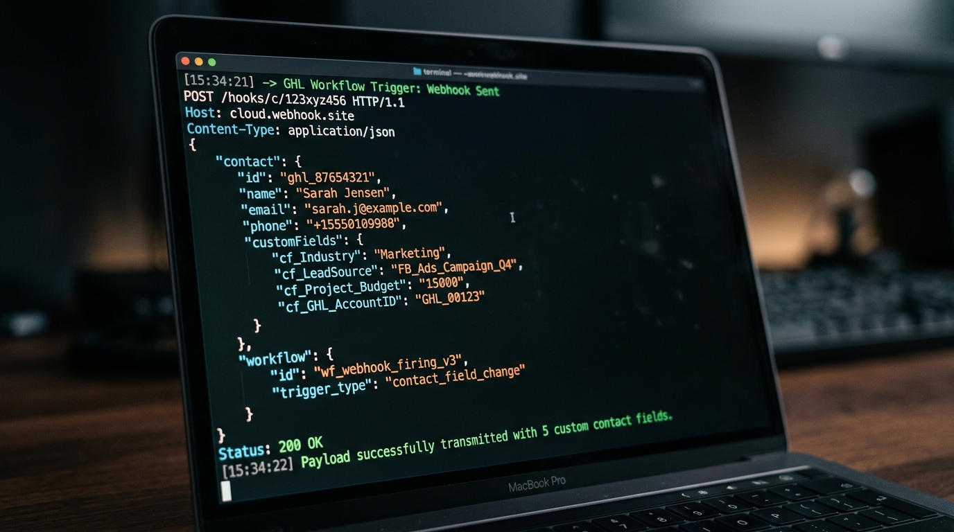 Send Custom Values and Contact Fields in GoHighLevel Webhooks