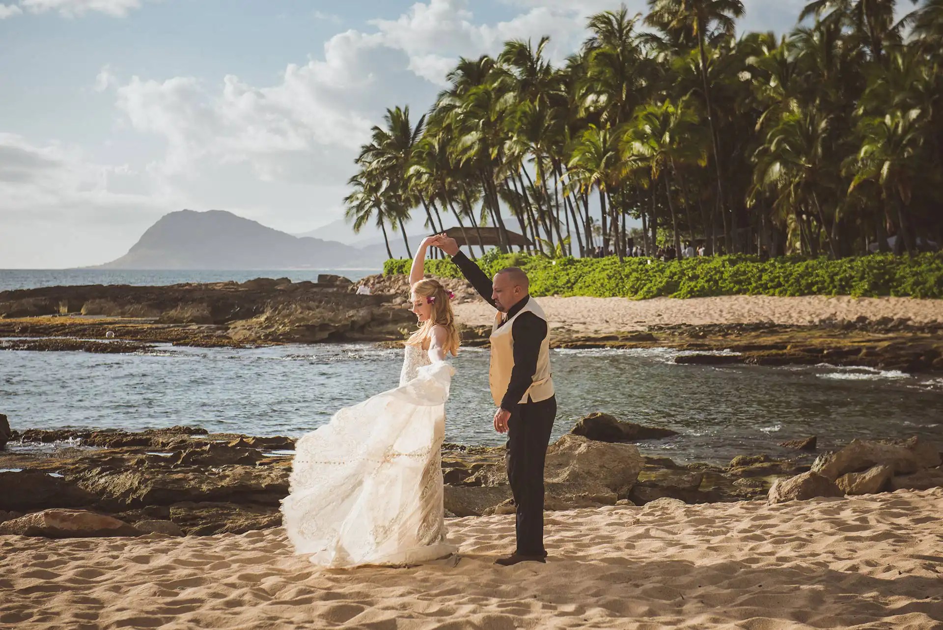 Ko'olina Resort Wedding at Secret Beach or Paradise Cove Beach