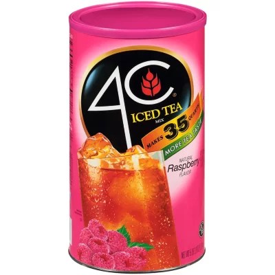4C Raspberry Iced Tea Mix, 82.6 oz.