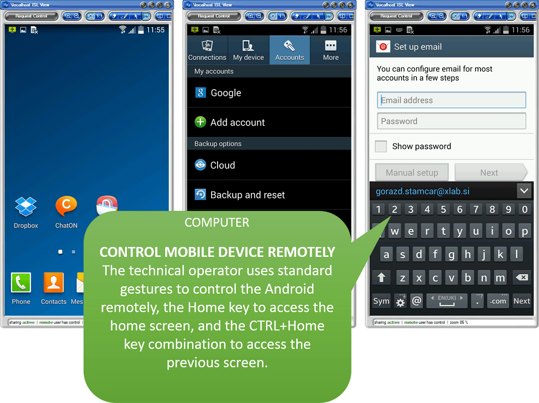 Program a universal remote control for your entertainment system. Access And Control Android Mobile Devices Remotely To Offer Technical Support Official Isl Online Blog