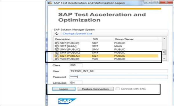Sap testing