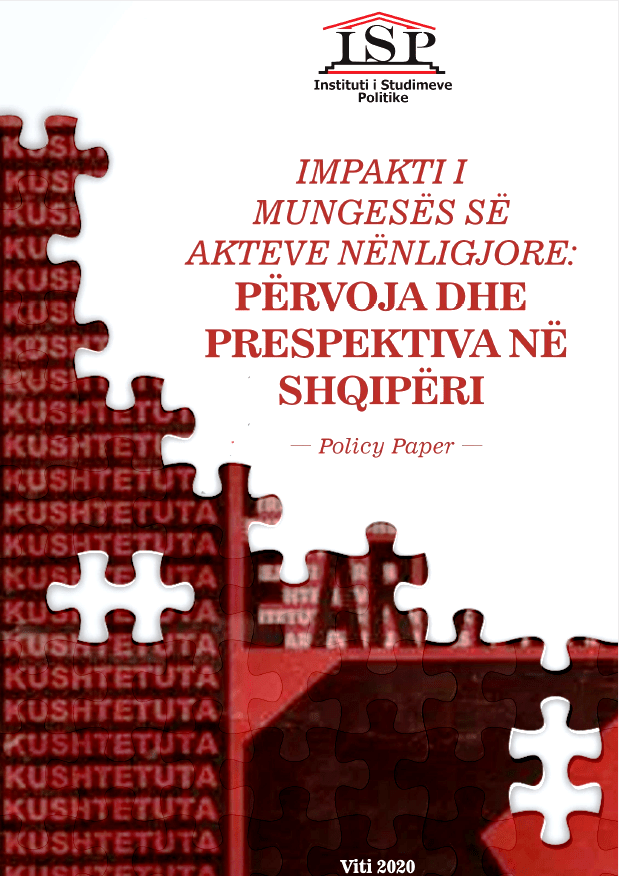 IMPAKTI I MUNGESËS SË AKTEVE NËNLIGJORE – PËRVOJA DHE PERSPEKTIVA NË SHQIPËRI