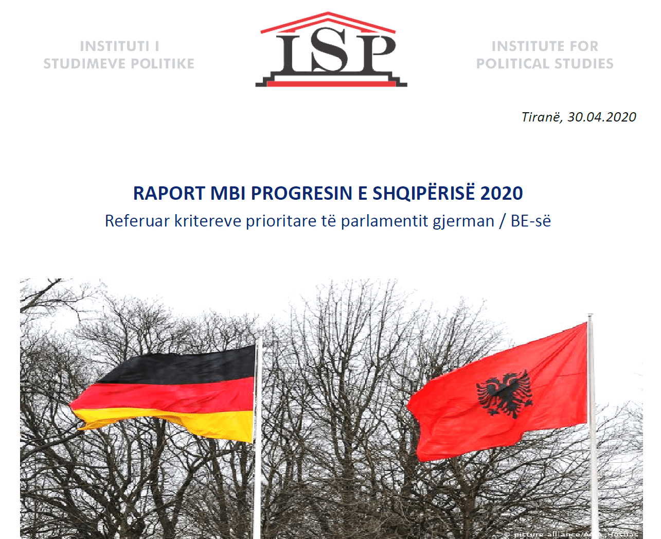 RAPORT MBI PROGRESIN 2020 (Bilanci në plotësimin e kritereve BE/Bundestag)