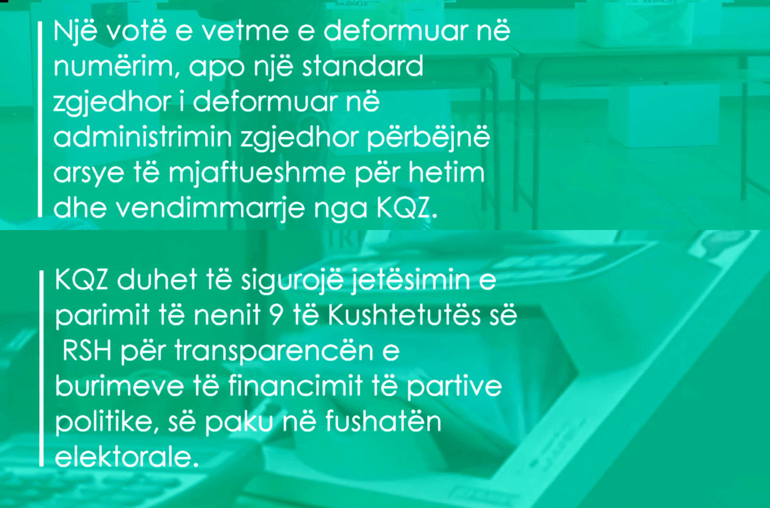 Përballja me ligjin për abuzimet zgjedhore të jetë standard i panegociueshëm i procesit zgjedhor