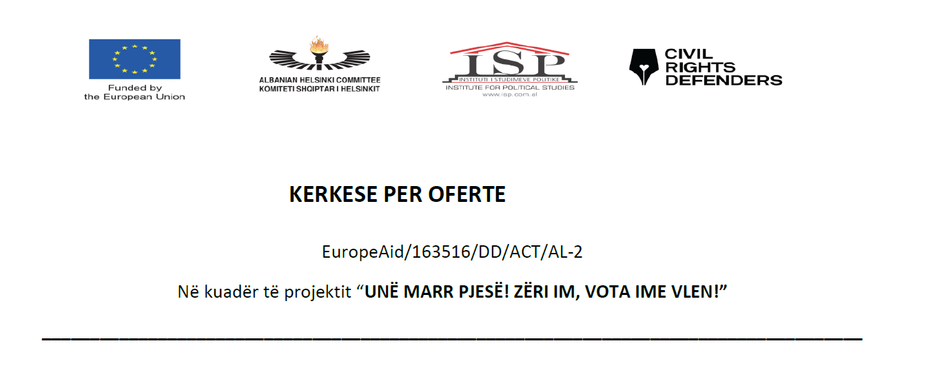 Thirrje për subjekte për prodhimin e raportit final në formën e një katalogu