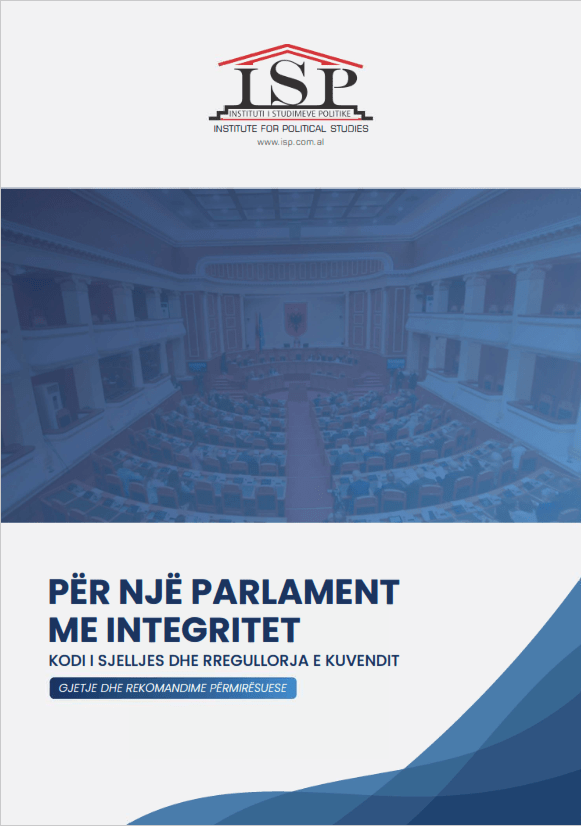 Raport studimor: Kodi i Sjelljes dhe Rregullorja, rekomandime për Kuvendin
