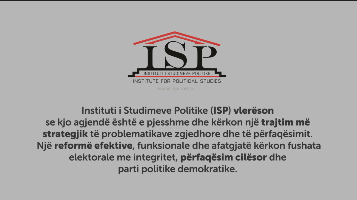 ISP – Për një reformë zgjedhore efektive, funksionale dhe afatgjatë