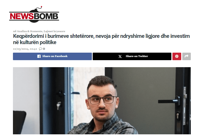 Keqpërdorimi i burimeve shtetërore, nevoja për ndryshime ligjore dhe investim në kulturën politike