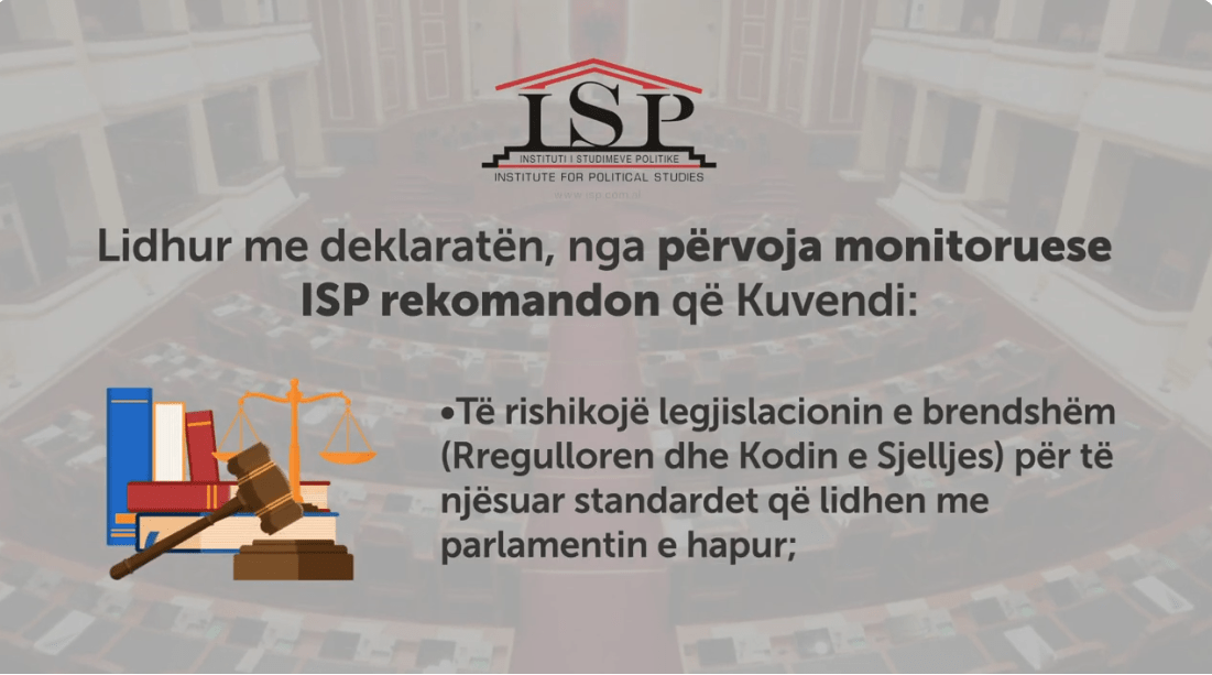 Standardet e Transparencës: Rëndësia e angazhimit dhe disa rekomandime për Kuvendin