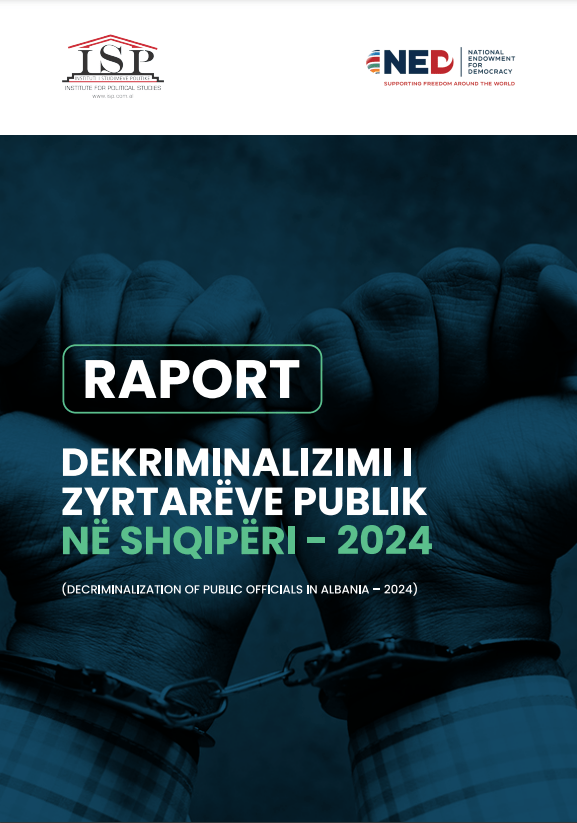Dekriminalizimi i zyrtarëve publikë 2024: Perceptimi publik, gjetje e rekomandime