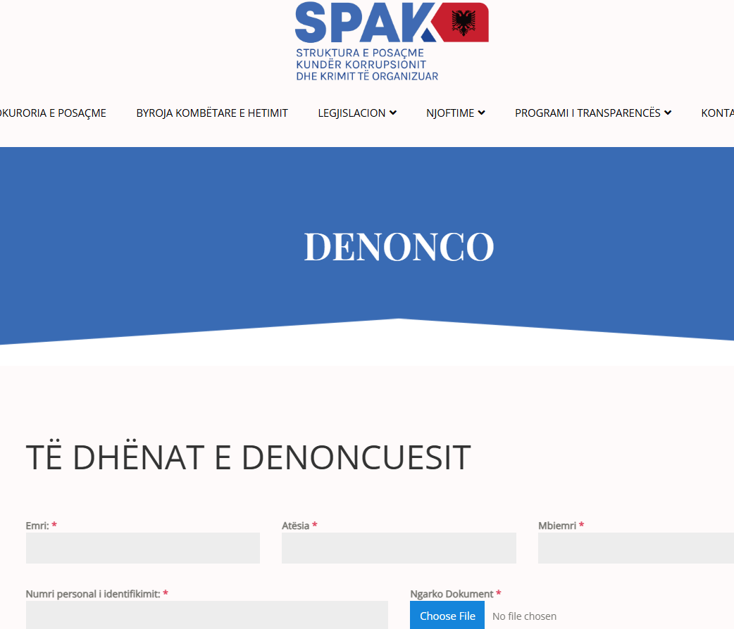 SPAK: 39 procedime penale të regjistruara nga denoncimet
