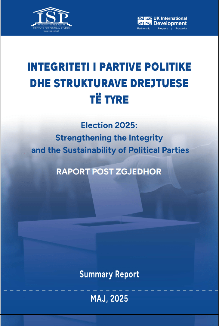 Integriteti i partive dhe strukturave të tyre: raport postzgjedhor 2025