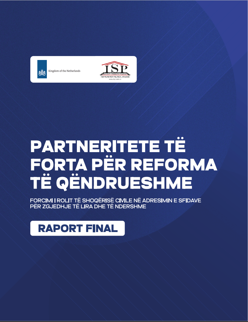 Vlerësime, gjetje dhe rekomandime: Partneritete të forta për reforma të qëndrueshme 2023-2025