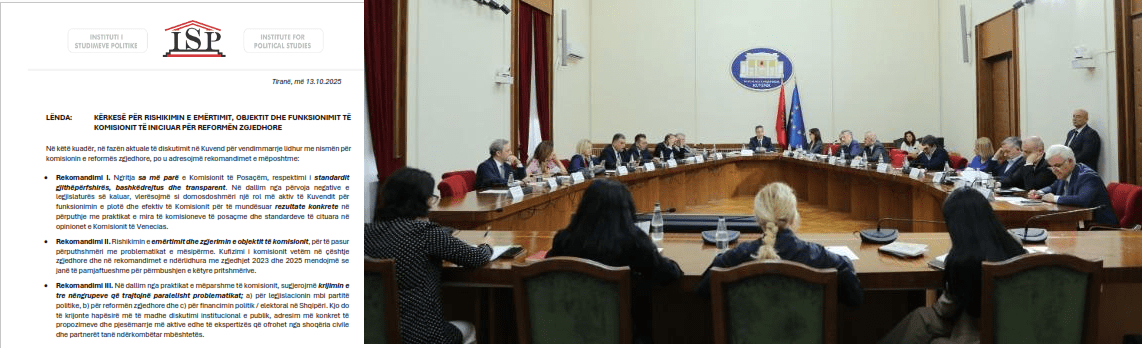 ISP Kuvendit: Reforma të përfshijë legjislacionin mbi partitë, zgjedhjet dhe financimin