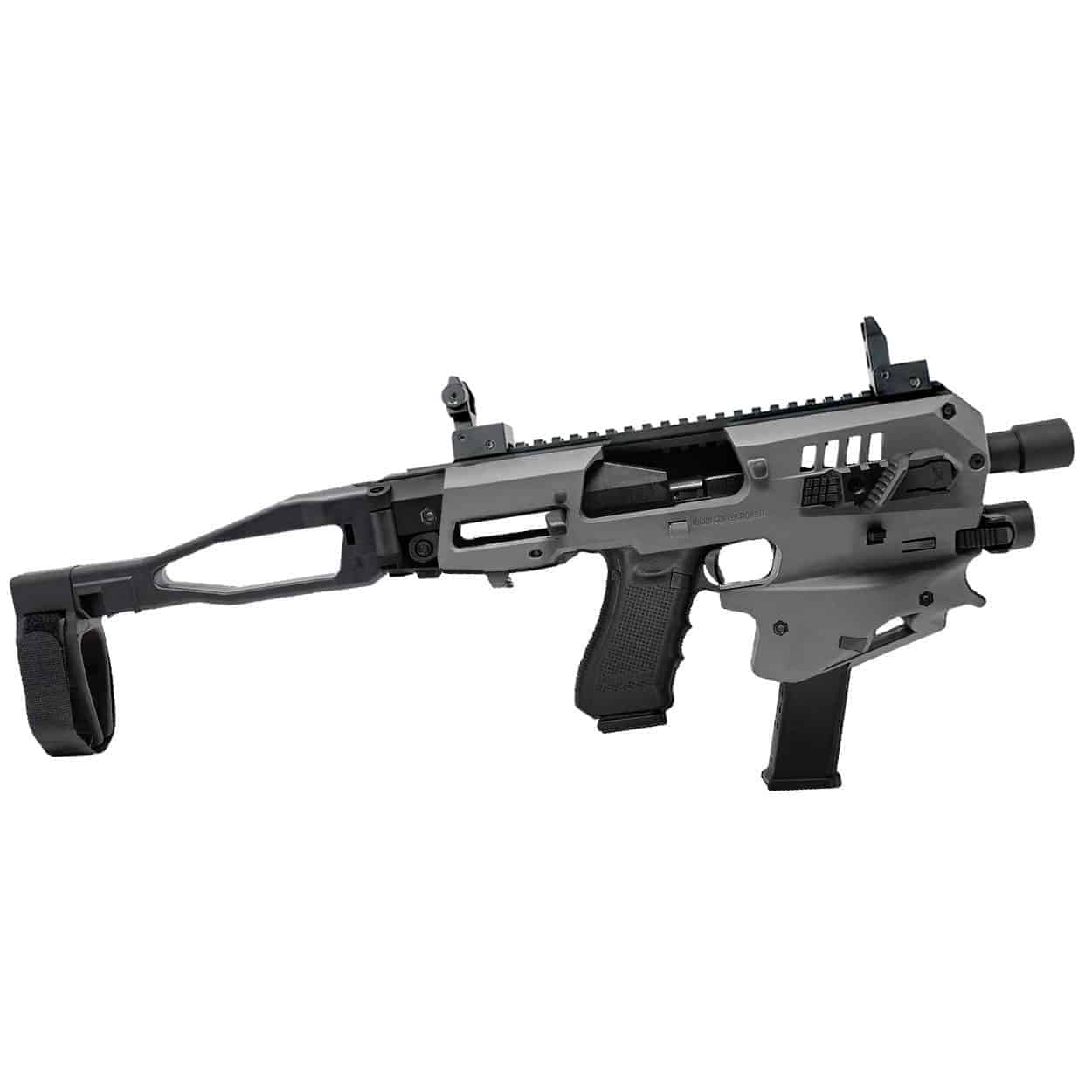 MCK Micro Conversion Kit for Ruger RXM - Gray, Stabilizing Brace