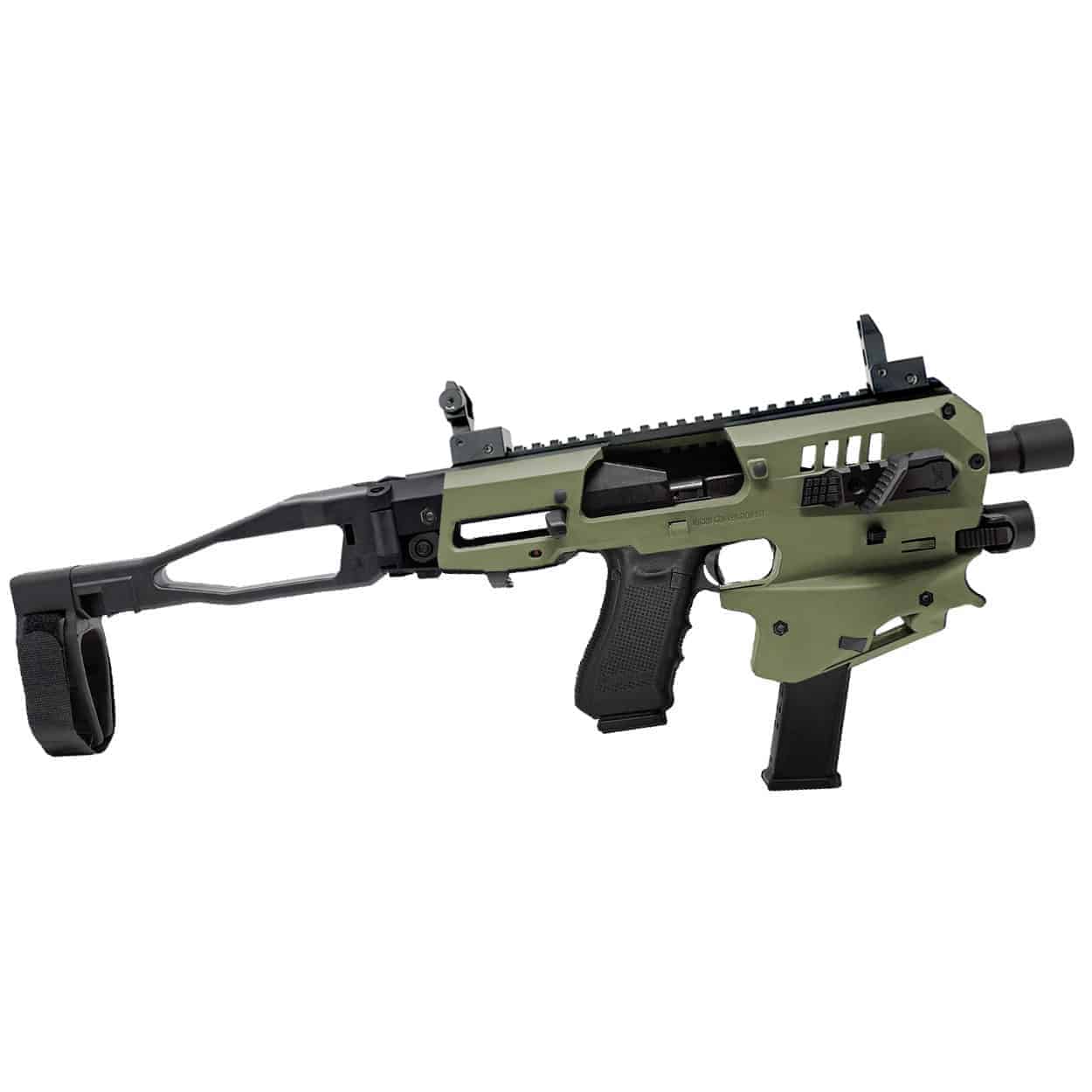 MCK Micro Conversion Kit for Ruger RXM - Green, Stabilizing Brace