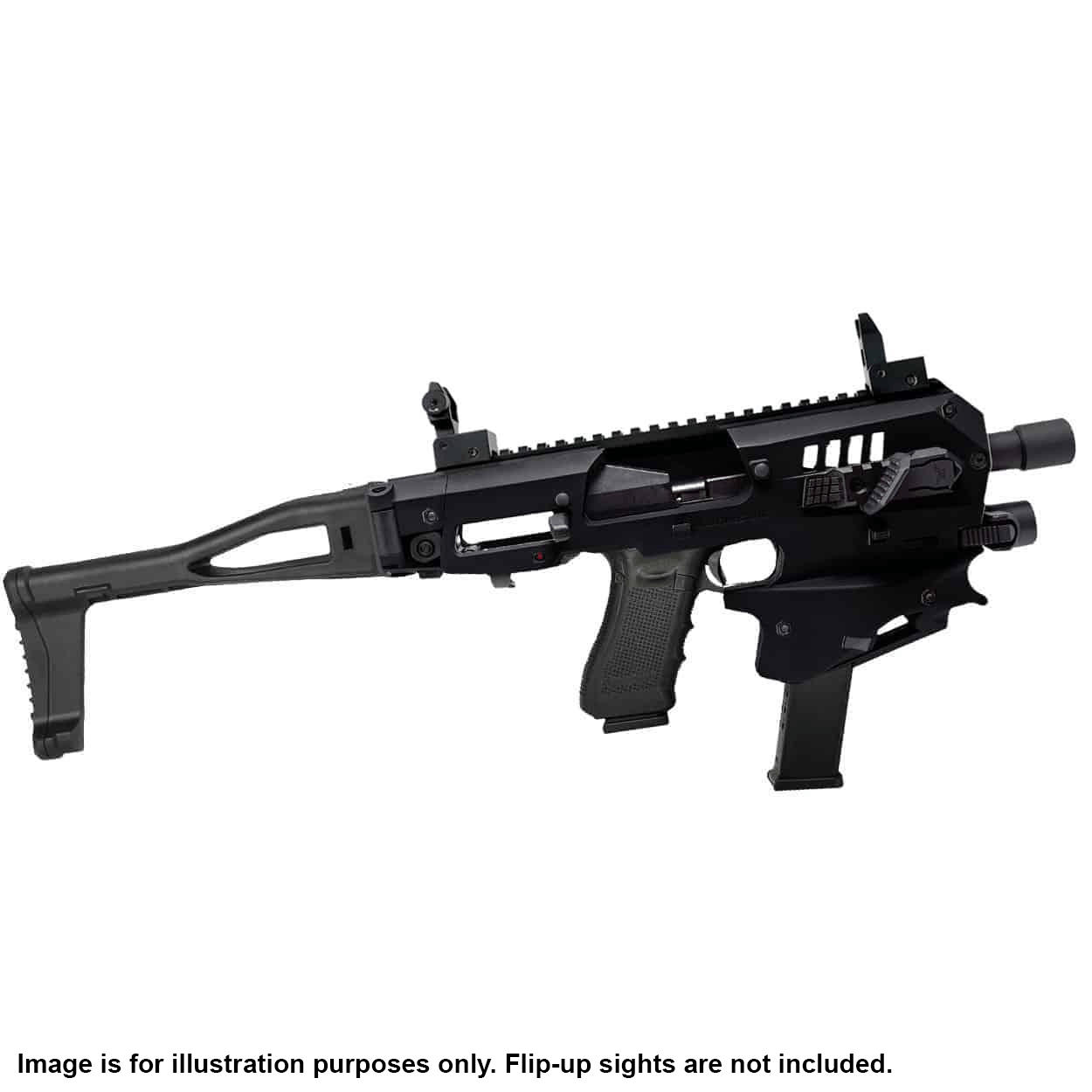 MCK Micro Conversion Kit for Ruger RXM - black, Folding stock