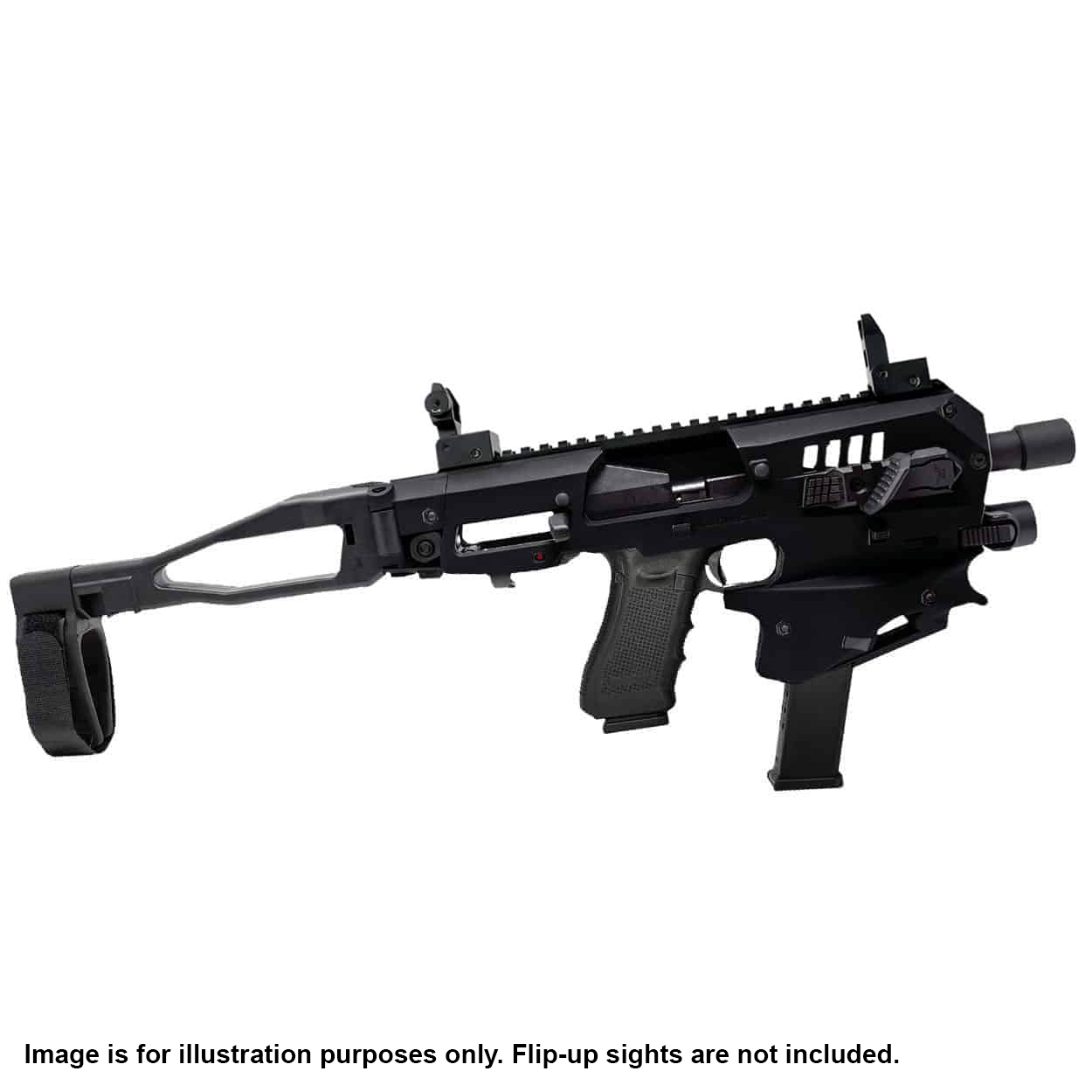MCK Micro Conversion Kit for Ruger RXM - black, Stabilizing Brace