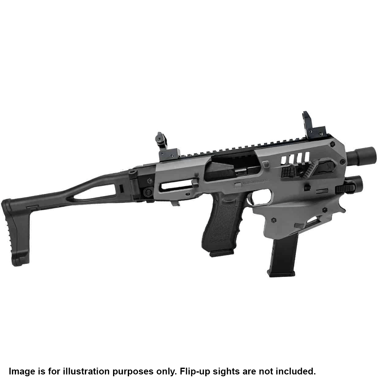 MCK Micro Conversion Kit for Ruger RXM - gray, Folding stock