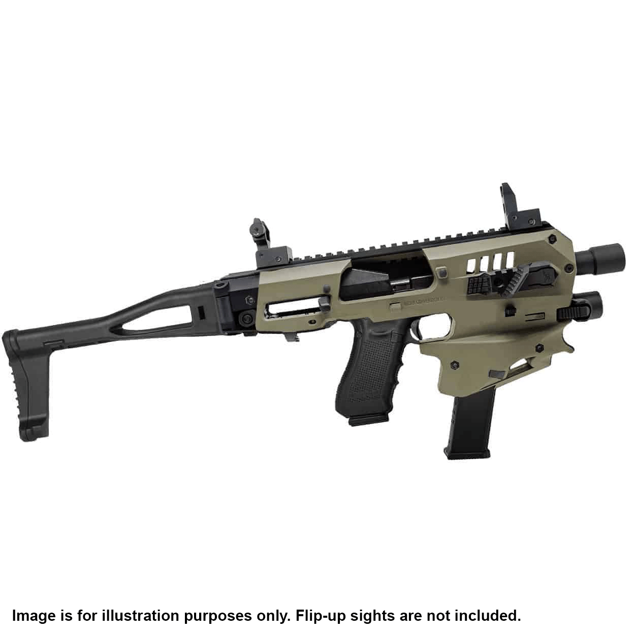 MCK Micro Conversion Kit for Ruger RXM - tan, Folding stock