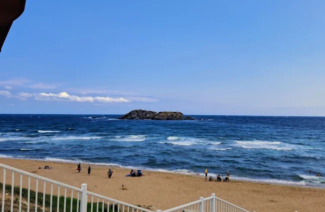 Riva Beach on the Black Sea coast in Istanbul.