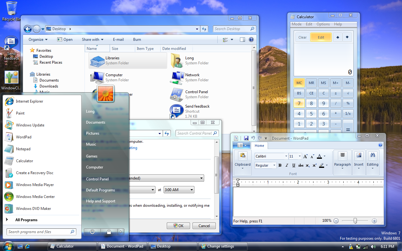 Windows 7 classic wallpaper