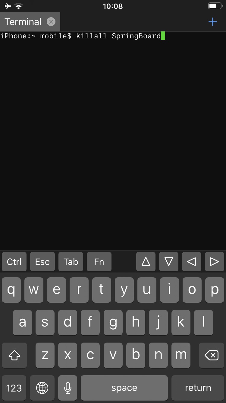 Респринг iPhone через терминал