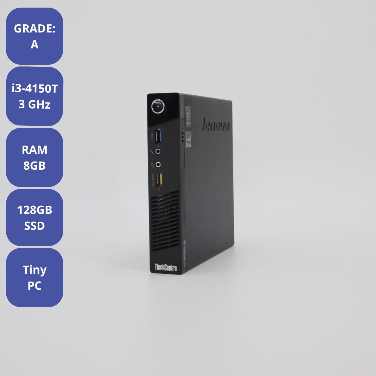 Lenovo M73 Tiny 10AX006NJP Corei3-4130T-2.9GHz/SSD128GB/4GB/win10