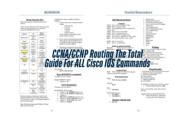 Master CCNA/CCNP Routing: The Guide For Cisco IOS Commands