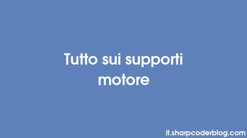 Tutto Sui Supporti Motore Sharp Coder Blog - Artistic Full HD Mountain Illustrations | Free Download