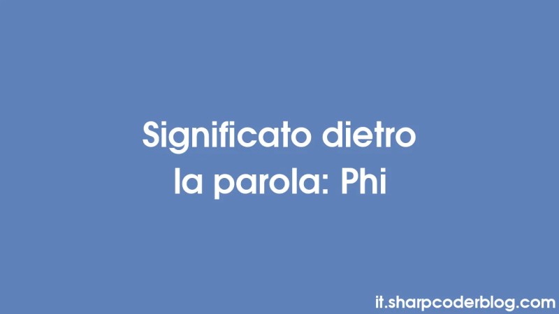 Betydelse Bakom Ordet Phi Sharp Coder Blog - Premium Ocean Wallpaper Gallery - Retina