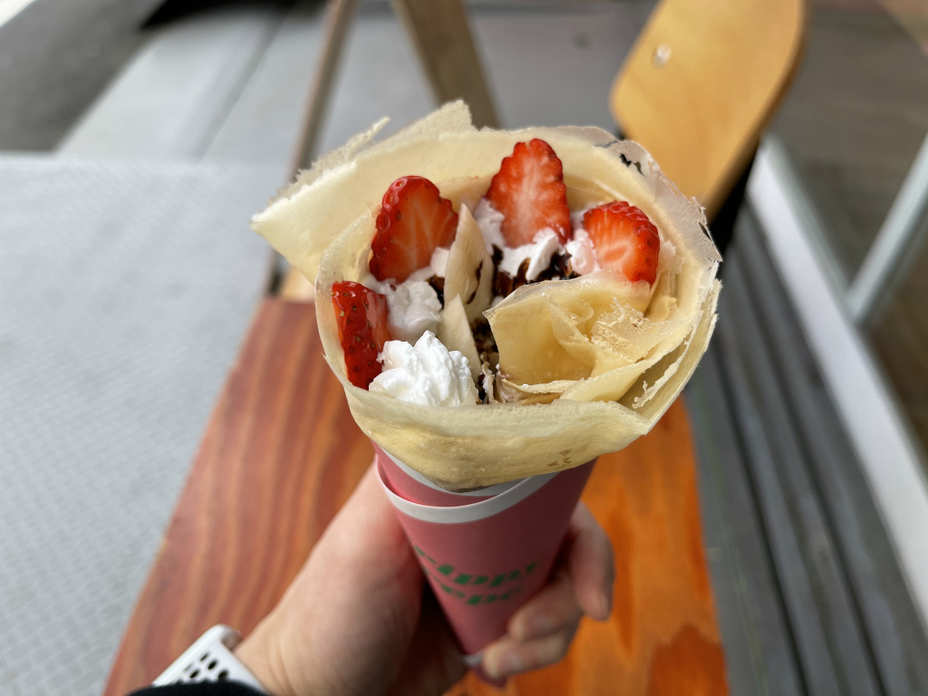 上板橋駅南口近くにクレープ屋さん「Trippy Crepe」がオープンしてる