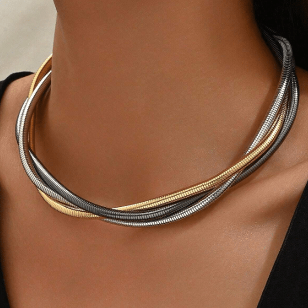 Layered Snake Chain Necklace