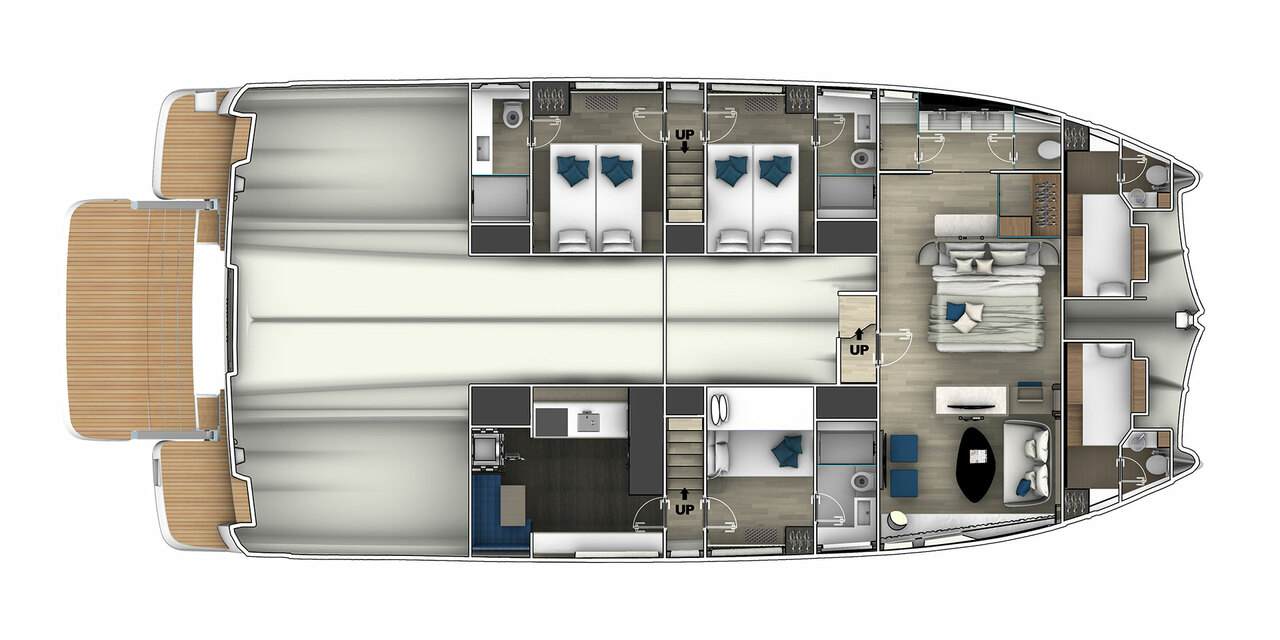 Layout Prestige M8 lower deck 1