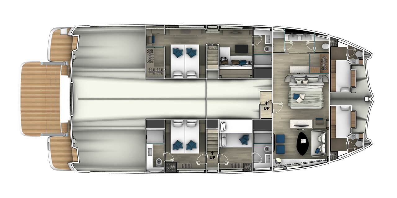Layout Prestige M8 lower deck 2