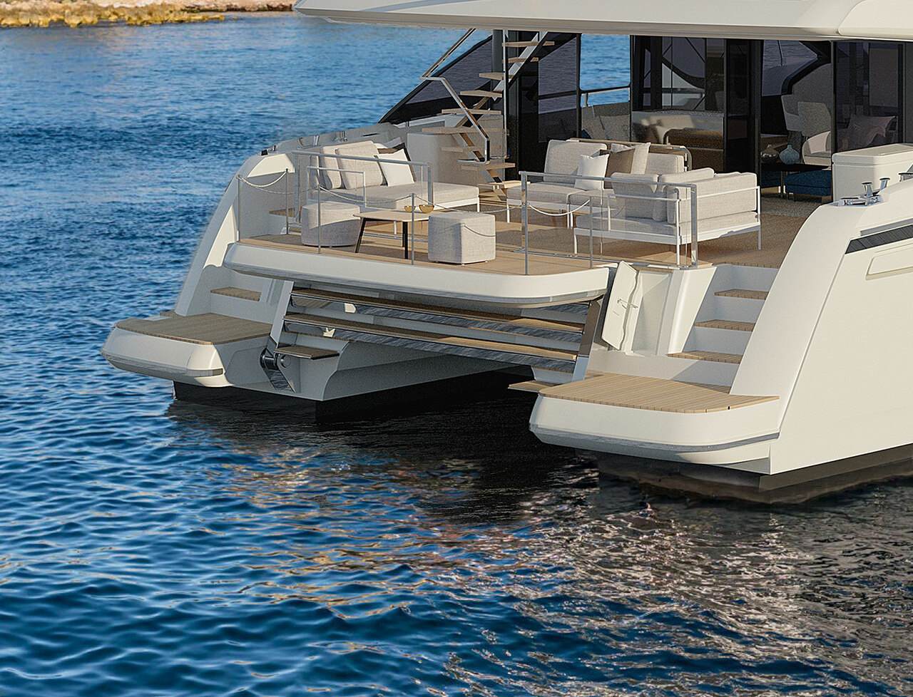 Prestige M8 stern