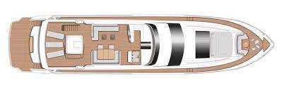 layout Princess 30M flybridge