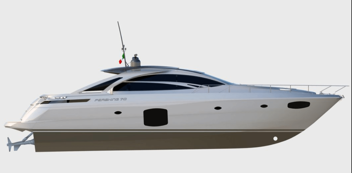 Layout Pershing 70 lateral