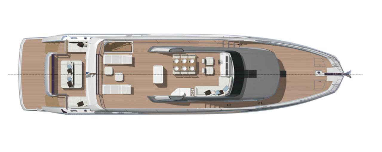 layout Prestige X70 Fly deck