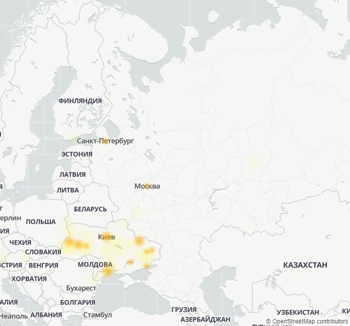 В Telegram произошёл сбой, который в основном затронул жителей Украины