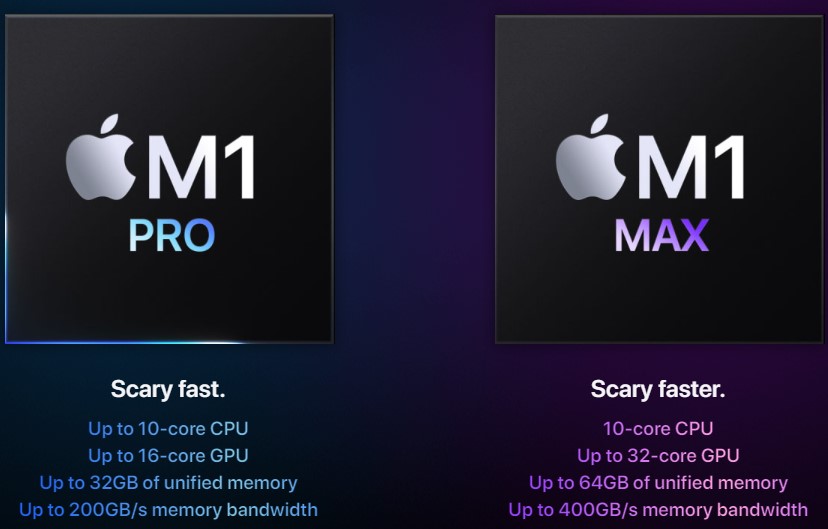 Apple анонсировала новые улучшенные процессоры собственной разработки M1 Pro и M1 Max