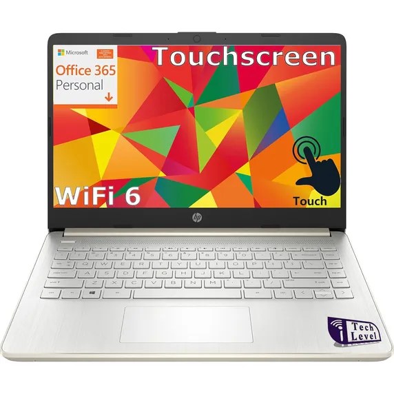 HP 14" Touchscreen Laptop, Intel N200, 16GB RAM, 320GB Storage, Wi-Fi 6, Windows 11 Home | iTech Level