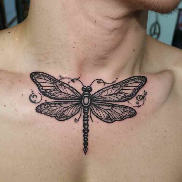 A Dragonfly Paired with the Infinity Symbol tattoo