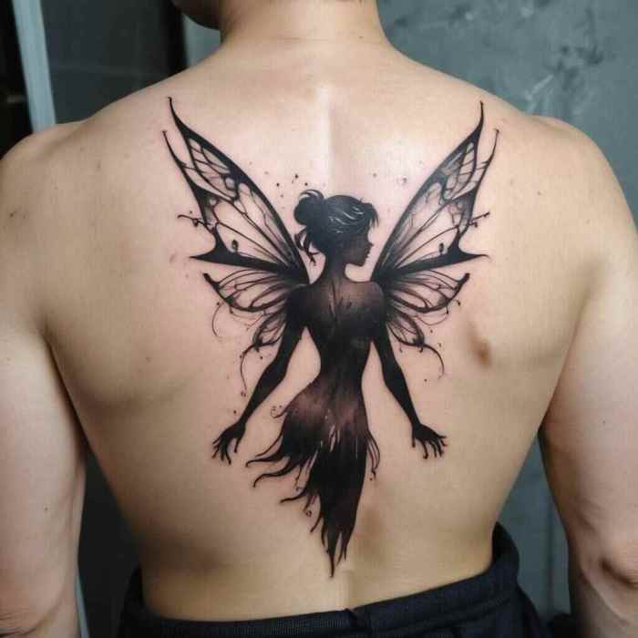 Abstract Fairy Silhouettes tattoo