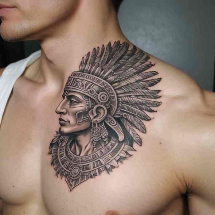 Aztec Warrior tattoo