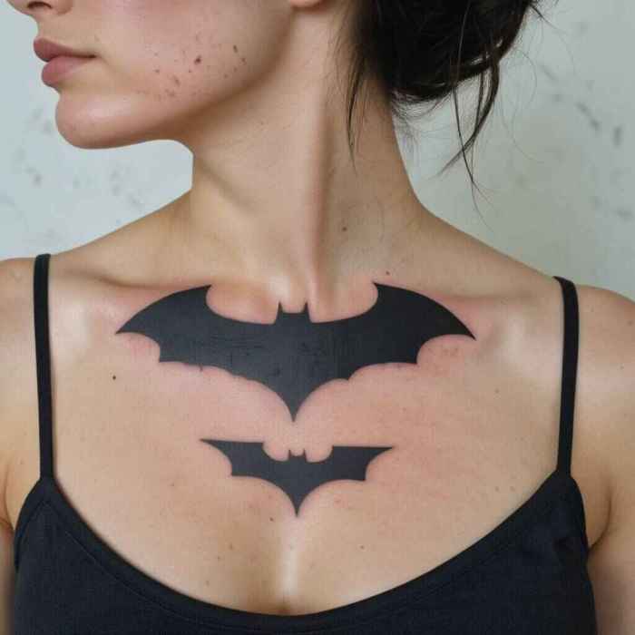 Batman in Shadows Tattoo