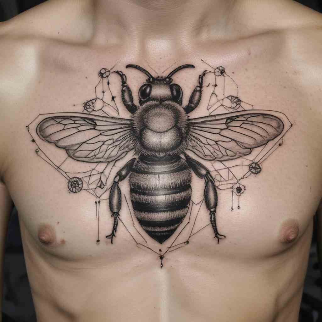 Bee Design Tattoo