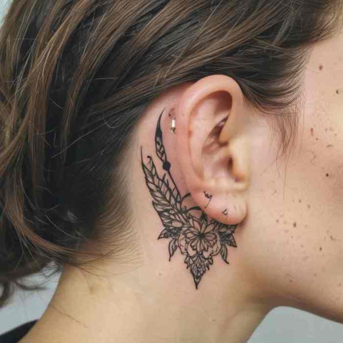 Behind the Ear Tattoo 2