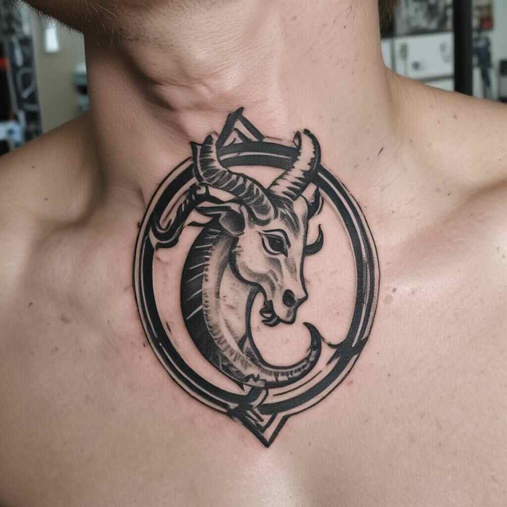 Capricorn Glyph tattoo
