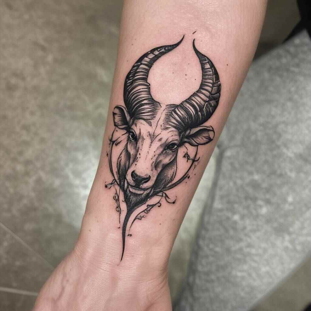 Capricorn Wrist Tattoo